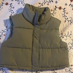 Ci Sono Kids Khaki Puffer Vest